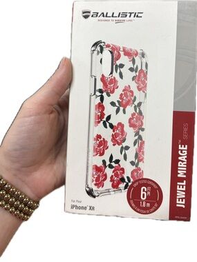 Ballistic Floral Clear Case for iPhone XR - Pink Rose Pattern
